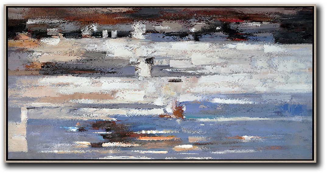 Horizontal Palette Knife Contemporary Art - Fine Art Posters Huge